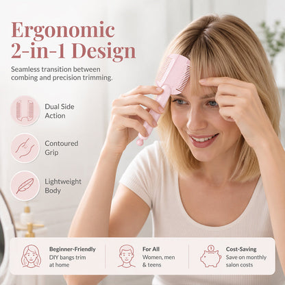 🎉✨Buy 1 Get 1 Free Limited Offer！🎁Portable Dual-Use Hair Trimming Comb