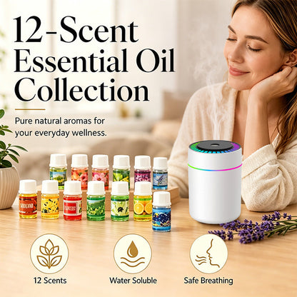 🔥Limited Time 50% Off！🌷12-Pack Water Soluble Essential Oils Set🎁🌺The fresh scent lifts your mood！