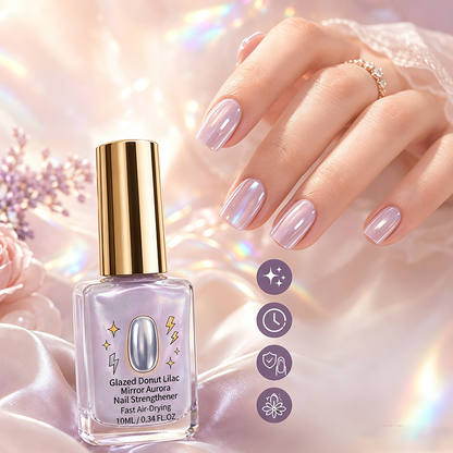 🔥Buy 2 Get 1 Free(3 PCS) ⏰Lilac Glossy Mirror Nail Strengthener