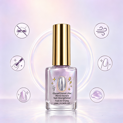 🔥Buy 2 Get 1 Free(3 PCS) ⏰Lilac Glossy Mirror Nail Strengthener