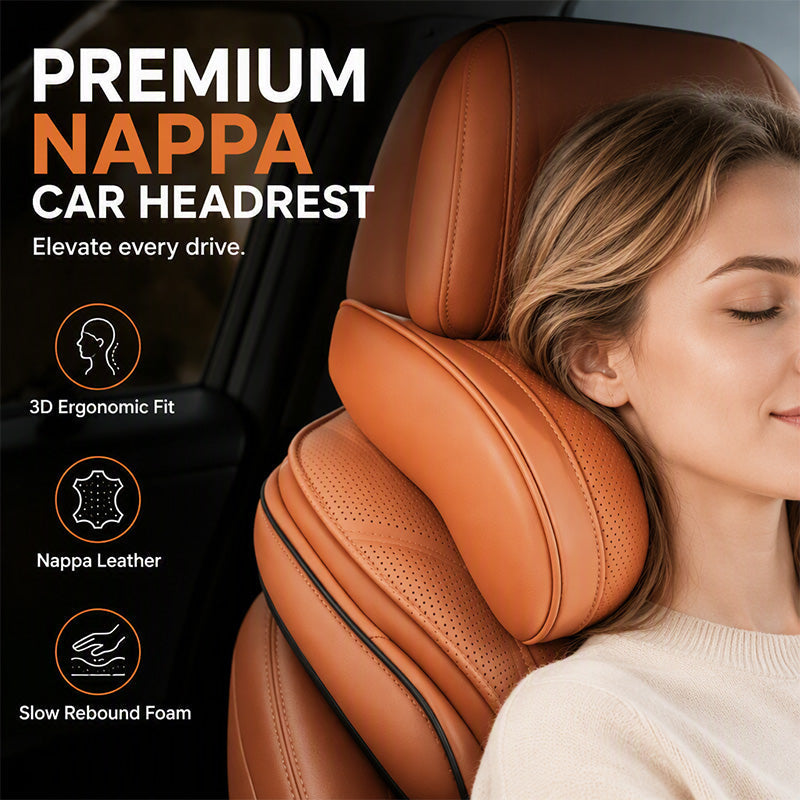 🚗💤 Relieve Driving Fatigue! Universal Memory Foam Car Headrest Neck Pillow, Ergonomic Support Auto Neck Cushion for Long Road Trips