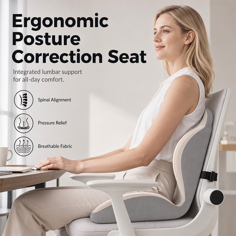 🎉This Week's Special Sales - 60% OFF✨Ergonomic Memory Foam Seat Cushion with Back Support