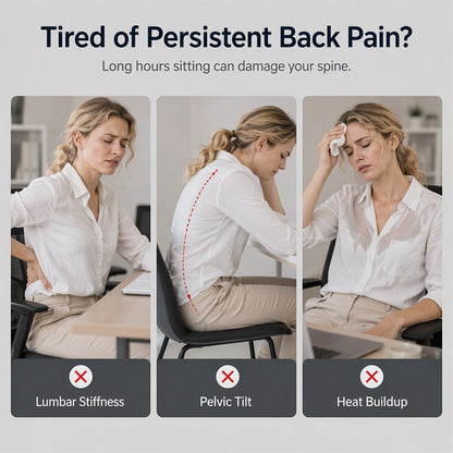 🎉This Week's Special Sales - 60% OFF✨Ergonomic Memory Foam Seat Cushion with Back Support