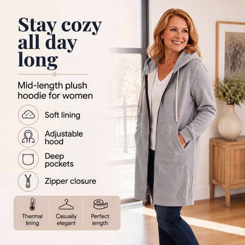 📢📢This Week's Special Price:￡12.99!!🔥✨ Women's Zip-Up Fleece Hoodies