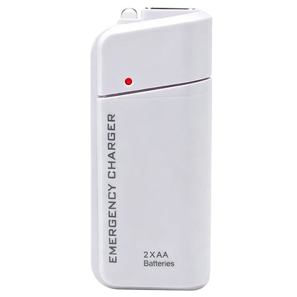💥 BUY 2 GET 1 FREE （3PCS）🥳Portable Emergency Phone Charger AA Battery Powered Power Bank with LED Flashlight