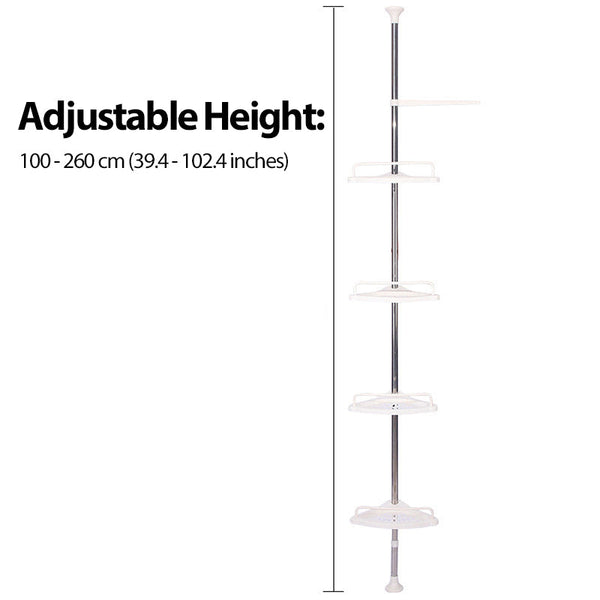 Adjustable Telescopic Corner Shower Caddy