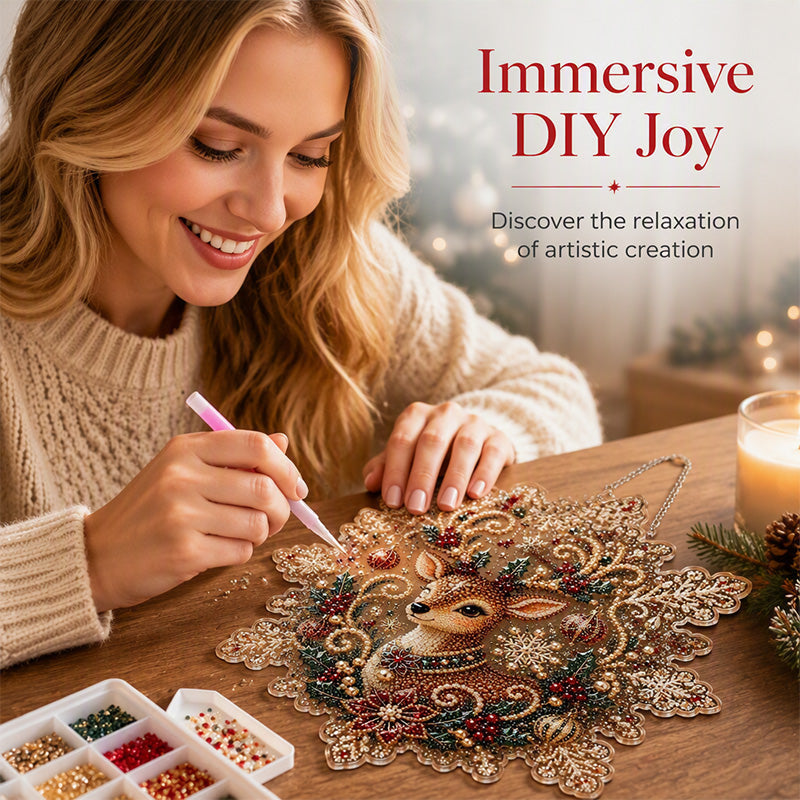 🥰Hot Sale-60% OFF🎅Christmas Diamond Art Hanging Kit