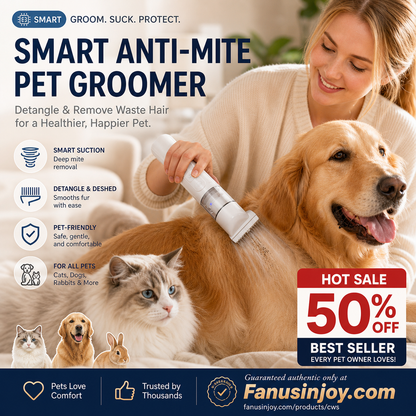 🔥Electric Pet Grooming Comb🐕Keep your furry friends away from mites, fleas and tangled fur！